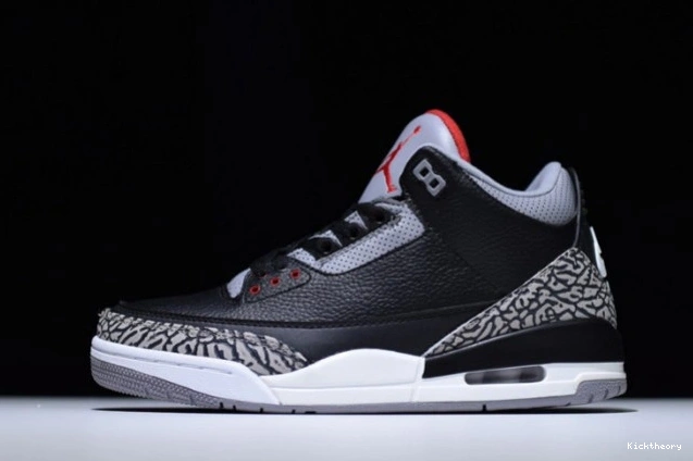 Kicktheory 854262-001 Air Jordan Black Cement 3 0808